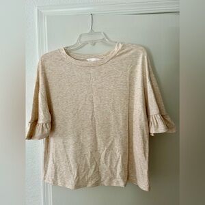 NWT LC Lauren Conrad Flutter Sleeve Top